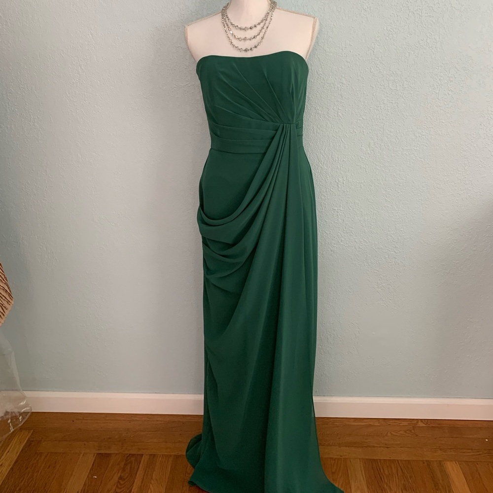 Emerald bridesmaid dress